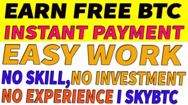 Earn Bitcoin Instant Payment FaucetPay LIVE  SkyBTC Bangla Tutorial-2020