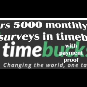 timebucks survey fulll tutorial with payment proof