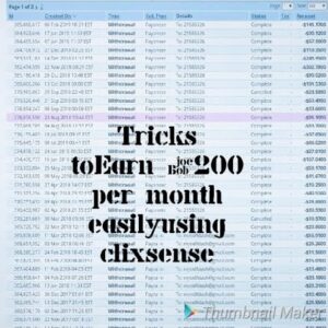 tips to earn 200$ in clixsense with payment proof
