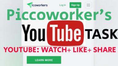 YOUTUBE WATCH LIKE SHARE#PICOWORKERS
