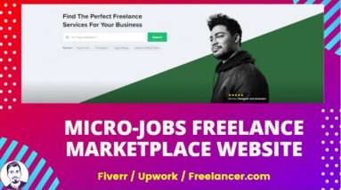 Freelancer & Micro Job Marketplace Website Bangla Tutorial | Micro Job wordpress Website like fiverr