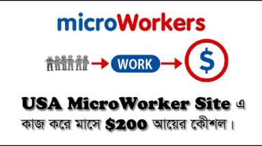 USA Microworkers Site এ কাজ করে মাসে $200 আয়ের কৌশল| rapidworkers| picoworkers|