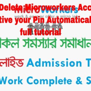 How to Delete Microworkers Account & Active your Pin Automatically full tutorial