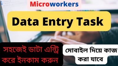Data Entry Task । Microworkers । সহজেই ডাটা এন্ট্রি করে ইনকাম করুন
