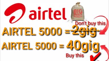 How to get Airtel 40gig Data for just #5000 | The Best Airtel Data Offer For 2022
